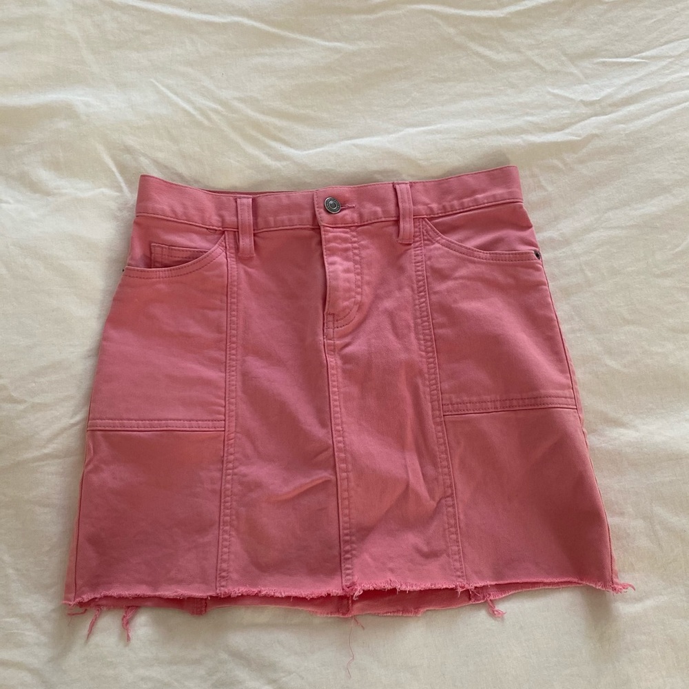 GAP Pink Denim Mini Skirt